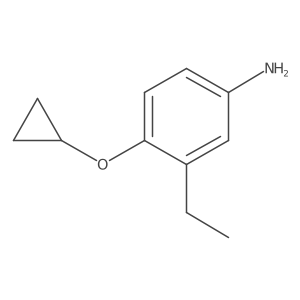 4-Cyclopropoxy-3-ethylaniline结构式
