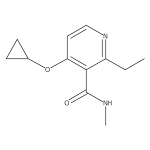 4-Cyclopropoxy-2-ethyl-N-methylnicotinamide Structure