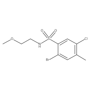 [(2-Bromo-5-chloro-4-methylphenyl)sulfonyl](2-methoxyethyl)amine Structure