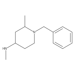 1-benzyl-N,2-dimethylpiperidin-4-amine Structure