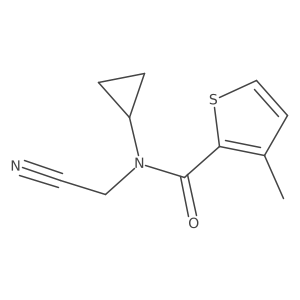 N-(cyanomethyl)-N-cyclopropyl-3-methylthiophene-2-carboxamide Structure