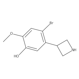 5-(Azetidin-3-yl)-4-bromo-2-methoxyphenol Structure