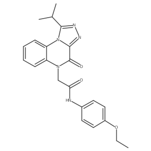N-(4-ethoxyphenyl)-2-(1-isopropyl-4-oxo-[1,2,4]triazolo[4,3-a]quinoxalin-5(4H)-yl)acetamide结构式