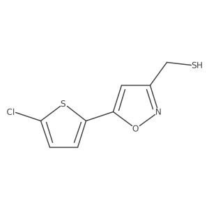 [5-(5-Chlorothiophen-2-YL)-1,2-oxazol-3-YL]methanethiol Structure