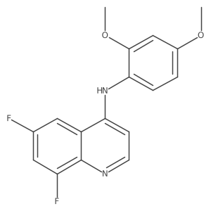 4-Quinolinamine, N-(2,4-dimethoxyphenyl)-6,8-difluoro- Structure