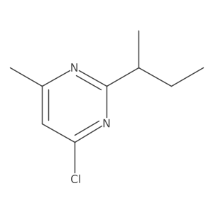 2-(Butan-2-yl)-4-chloro-6-methylpyrimidine结构式