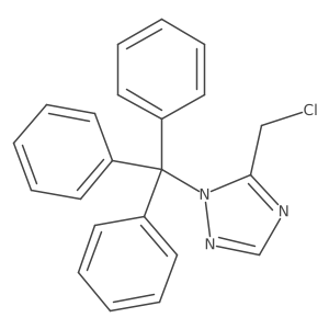 5-(chloromethyl)-1-trityl-1H-1,2,4-triazole Structure
