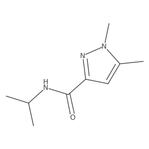 1,5-dimethyl-N-(propan-2-yl)-1H-pyrazole-3-carboxamide Structure