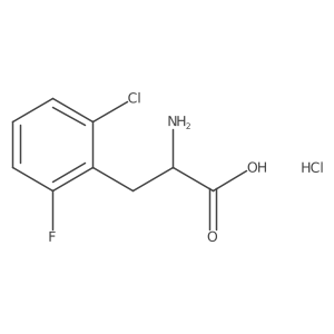 2-Amino-3-(2-chloro-6-fluorophenyl)propanoic acid;hydrochloride Structure