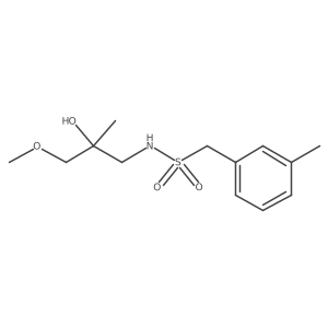 N-(2-hydroxy-3-methoxy-2-methylpropyl)-1-(m-tolyl)methanesulfonamide Structure