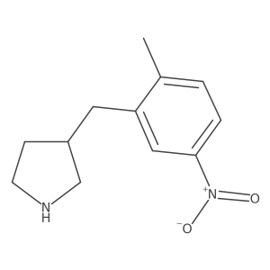 3-[(2-Methyl-5-nitrophenyl)methyl]pyrrolidine结构式