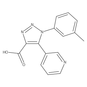 1-(3-methylphenyl)-5-pyridin-3-yl-1H-1,2,3-triazole-4-carboxylic acid Structure