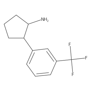 2-[3-(Trifluoromethyl)phenyl]cyclopentan-1-amine结构式