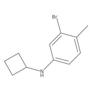 3-bromo-N-cyclobutyl-4-methylaniline Structure