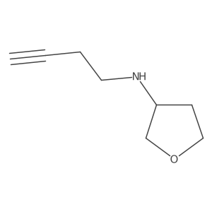 N-(but-3-yn-1-yl)oxolan-3-amine Structure