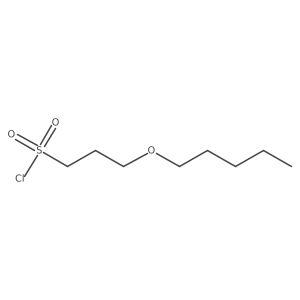 3-(Pentyloxy)propane-1-sulfonyl chloride结构式