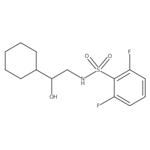 N-(2-cyclohexyl-2-hydroxyethyl)-2,6-difluorobenzenesulfonamide Structure