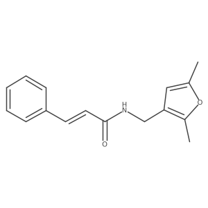 N-((2,5-dimethylfuran-3-yl)methyl)cinnamamide Structure