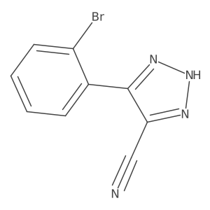1H-1,2,3-Triazole-5-carbonitrile, 4-(2-bromophenyl)-结构式