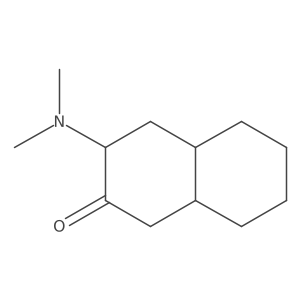 2-(1H)-Naphthalenone, 3-(dimethylamino)decahydro-, trans- Structure