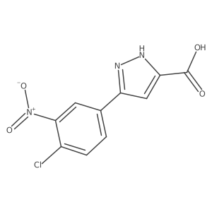 5-(4-chloro-3-nitrophenyl)-1H-pyrazole-3-carboxylic acid Structure