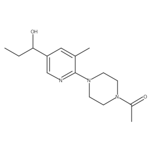 1-(4-(5-(1-Hydroxypropyl)-3-methylpyridin-2-yl)piperazin-1-yl)ethanone Structure