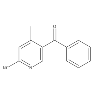 (6-Bromo-4-methylpyridin-3-yl)(phenyl)methanone Structure