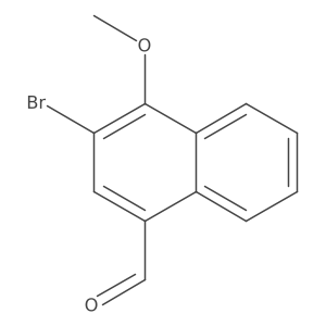 3-Bromo-4-methoxy-1-naphthaldehyde结构式
