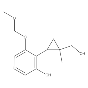 2-[2-(Hydroxymethyl)-2-methylcyclopropyl]-3-{[(methyloxy)methyl]oxy}phenol Structure