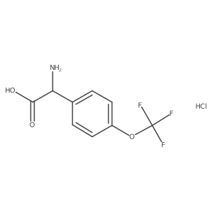 2-Amino-2-(4-(trifluoromethoxy)phenyl)acetic acid hcl Structure