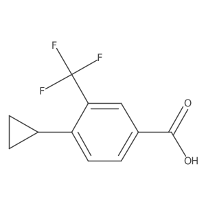 4-cyclopropyl-3-(trifluoromethyl)Benzoic acid Structure