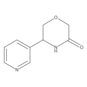 5-(Pyridin-3-yl)morpholin-3-one Structure
