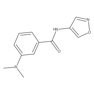 3-(dimethylamino)-N-(1,2-oxazol-4-yl)benzamide结构式