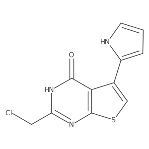 2-(chloromethyl)-5-(1H-pyrrol-2-yl)thieno[2,3-d]pyrimidin-4(3H)-one Structure