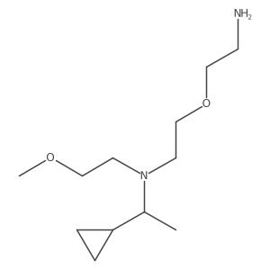 Cyclopropanemethanamine, N-[2-(2-aminoethoxy)ethyl]-N-(2-methoxyethyl)-I+/--methyl- Structure