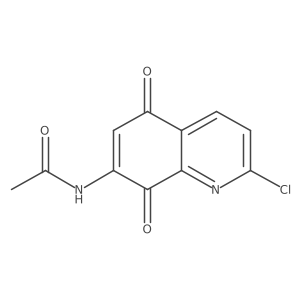 N-(2-chloro-5,8-dioxoquinolin-7-yl)acetamide结构式