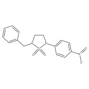 4-(5-Benzyl-1,1-dioxo-1,2,5-thiadiazolidin-2-yl)nitrobenzene Structure