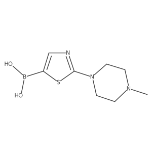 B-[2-(4-Methyl-1-piperazinyl)-5-thiazolyl]boronic acid Structure