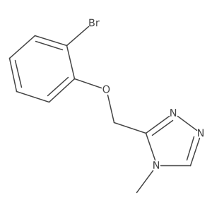 3-[(2-bromophenoxy)methyl]-4-methyl-4H-1,2,4-triazole结构式