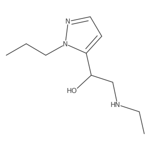 2-(ethylamino)-1-(1-propyl-1H-pyrazol-5-yl)ethan-1-ol Structure