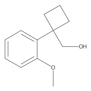 [1-(2-Methoxyphenyl)cyclobutyl]methanol Structure