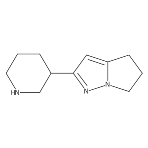 2-(Piperidin-3-yl)-5,6-dihydro-4H-pyrrolo[1,2-b]pyrazole结构式