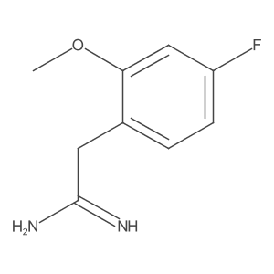 2-(4-Fluoro-2-methoxyphenyl)ethanimidamide Structure