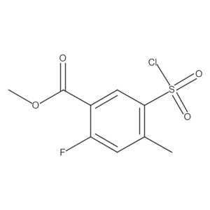Methyl 5-(chlorosulfonyl)-2-fluoro-4-methylbenzoate Structure