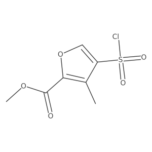 Methyl 4-(chlorosulfonyl)-3-methylfuran-2-carboxylate结构式