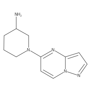 1-{Pyrazolo[1,5-a]pyrimidin-5-yl}piperidin-3-amine Structure