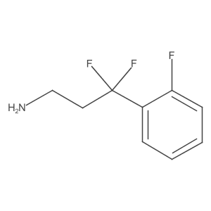 3,3-Difluoro-3-(2-fluorophenyl)propan-1-amine结构式