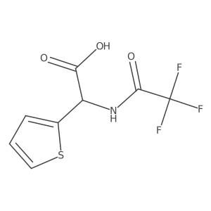 2-(Thiophen-2-yl)-2-(trifluoroacetamido)acetic acid结构式