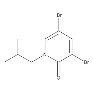 3,5-Dibromo-1-isobutylpyridin-2(1H)-one结构式