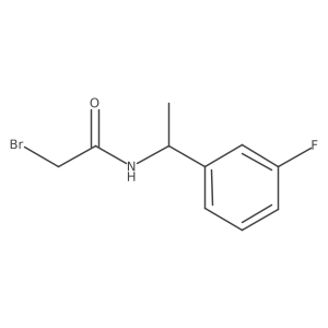 (R)-2-Bromo-N-(1-(3-fluorophenyl)ethyl)acetamide Structure